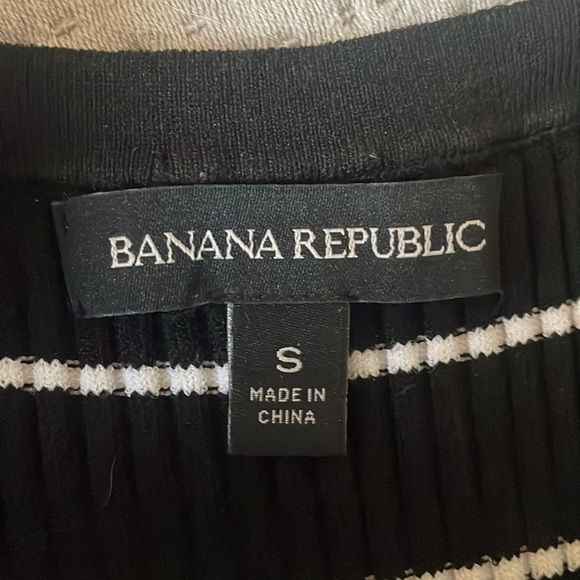 Banana Republic Knit Black and White Tank Dress (Size S) - Picture 4 of 4